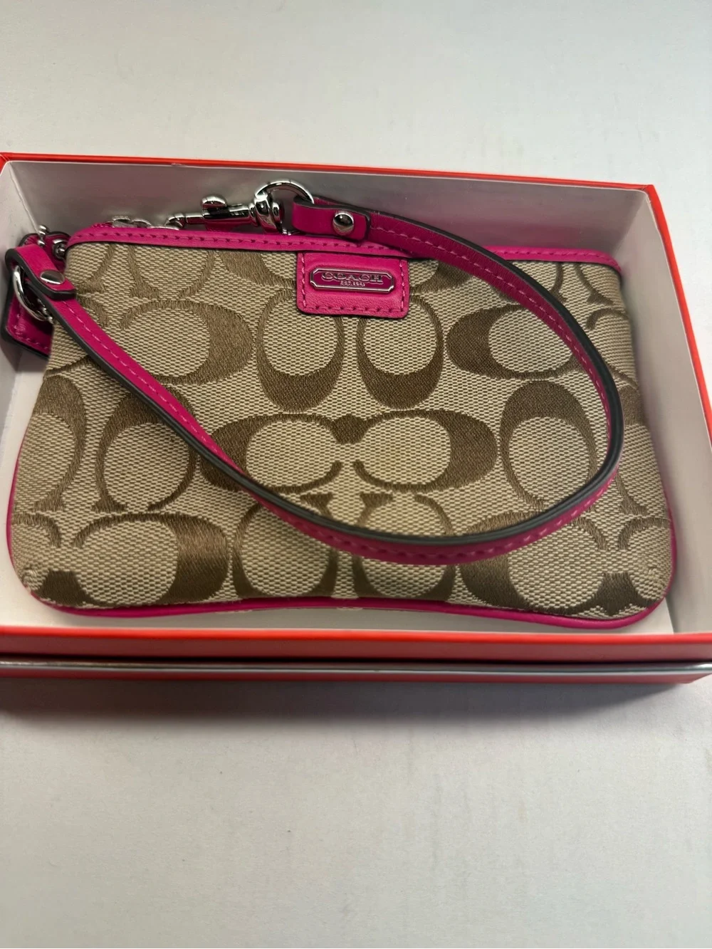 Coach wristlet signature